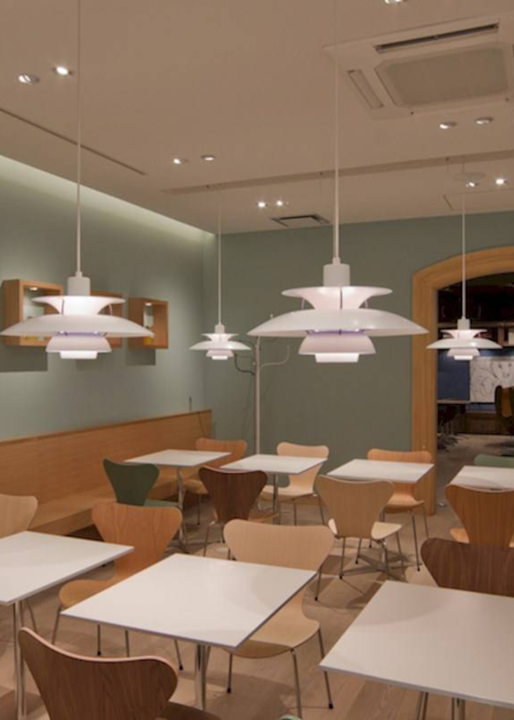 Louis Poulsen PH 5 hanglamp. Wit