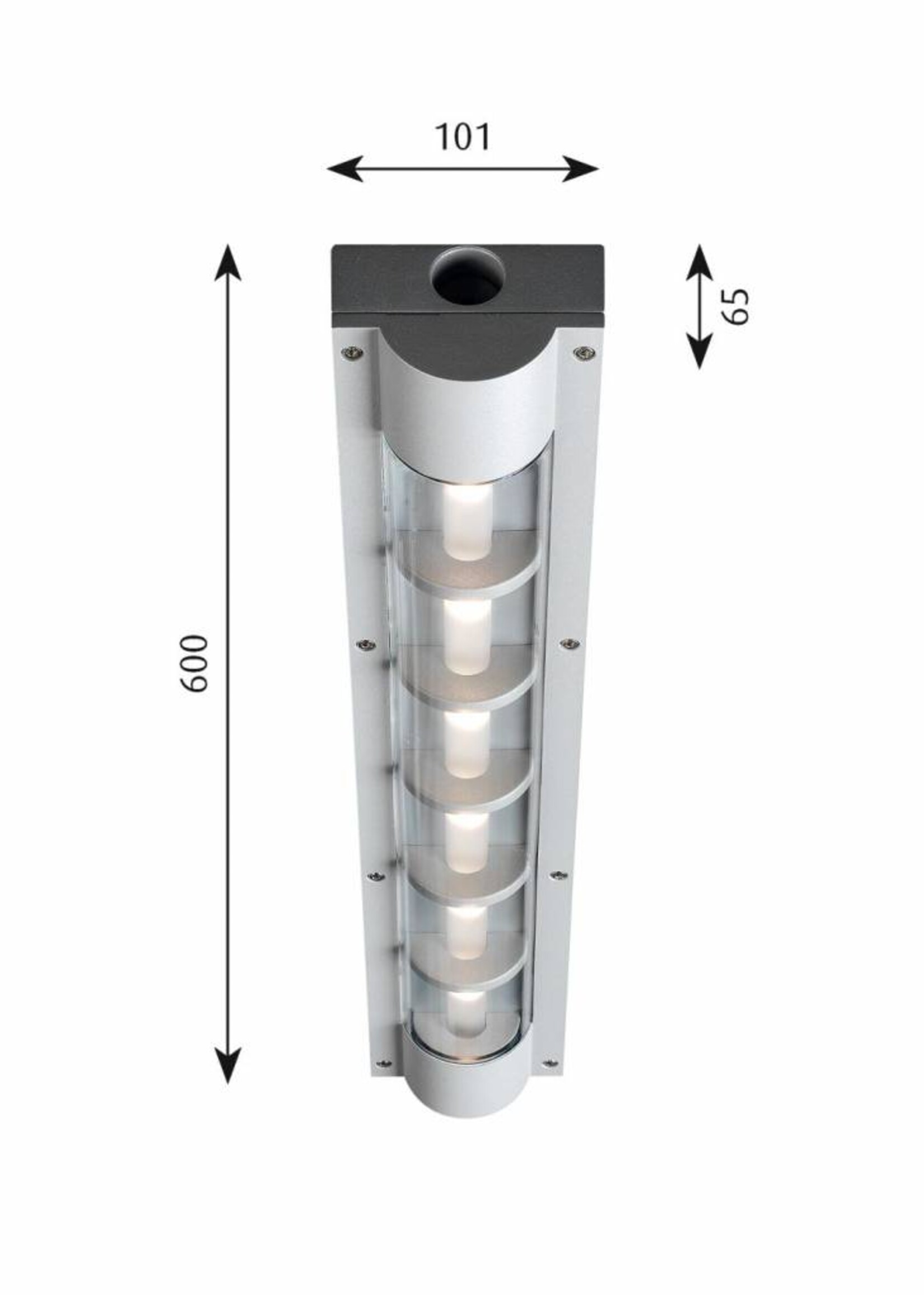 Louis Poulsen AL 600 wand/plafondlamp