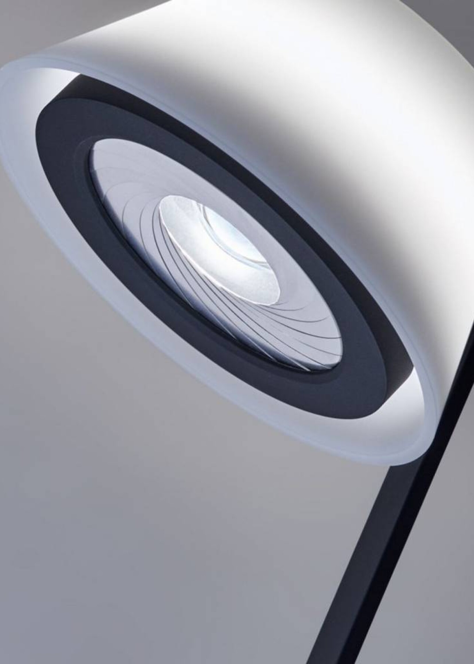 Occhio Lei lettura vloerlamp. Chroom