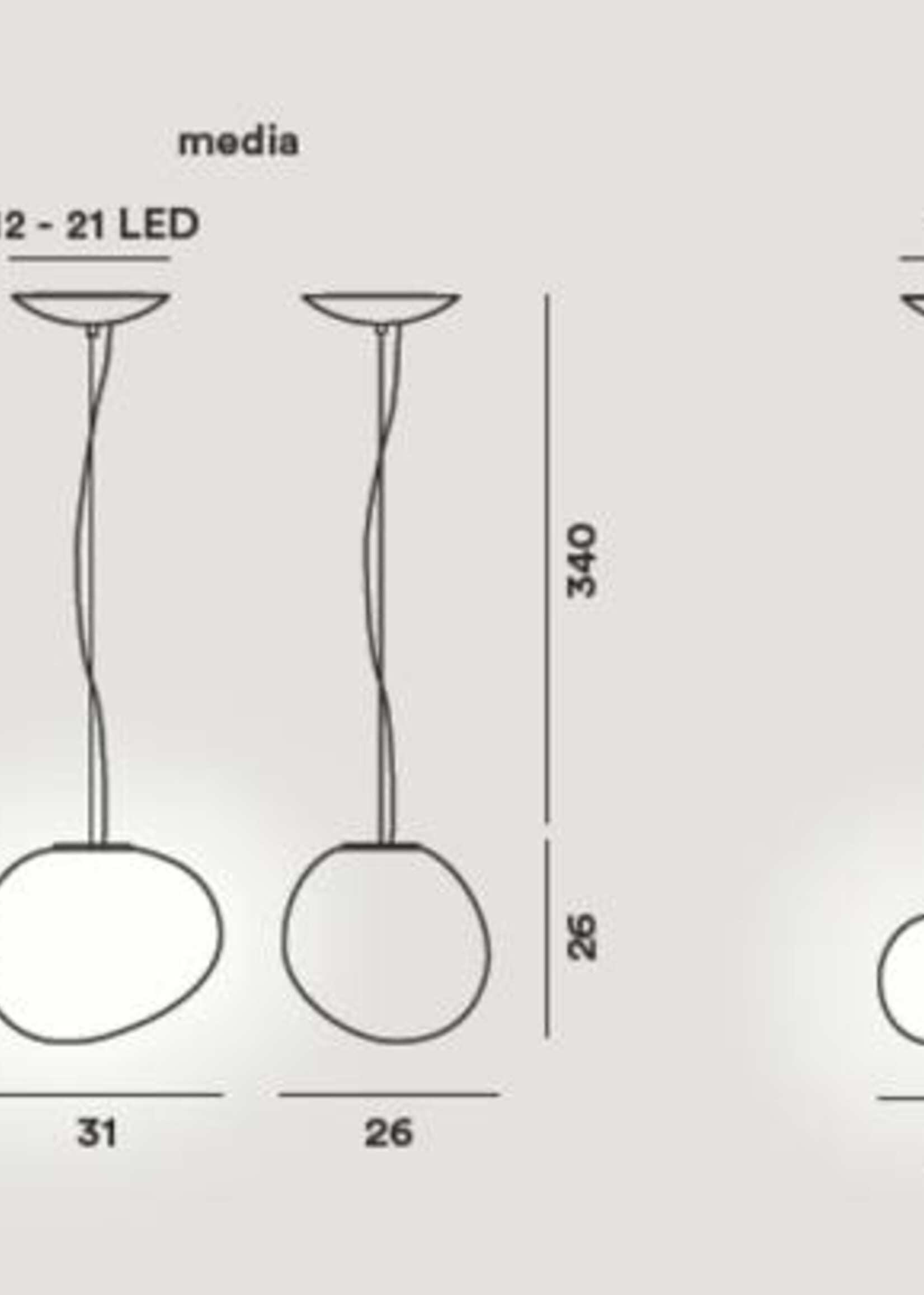 Foscarini Gregg  Media hanglamp