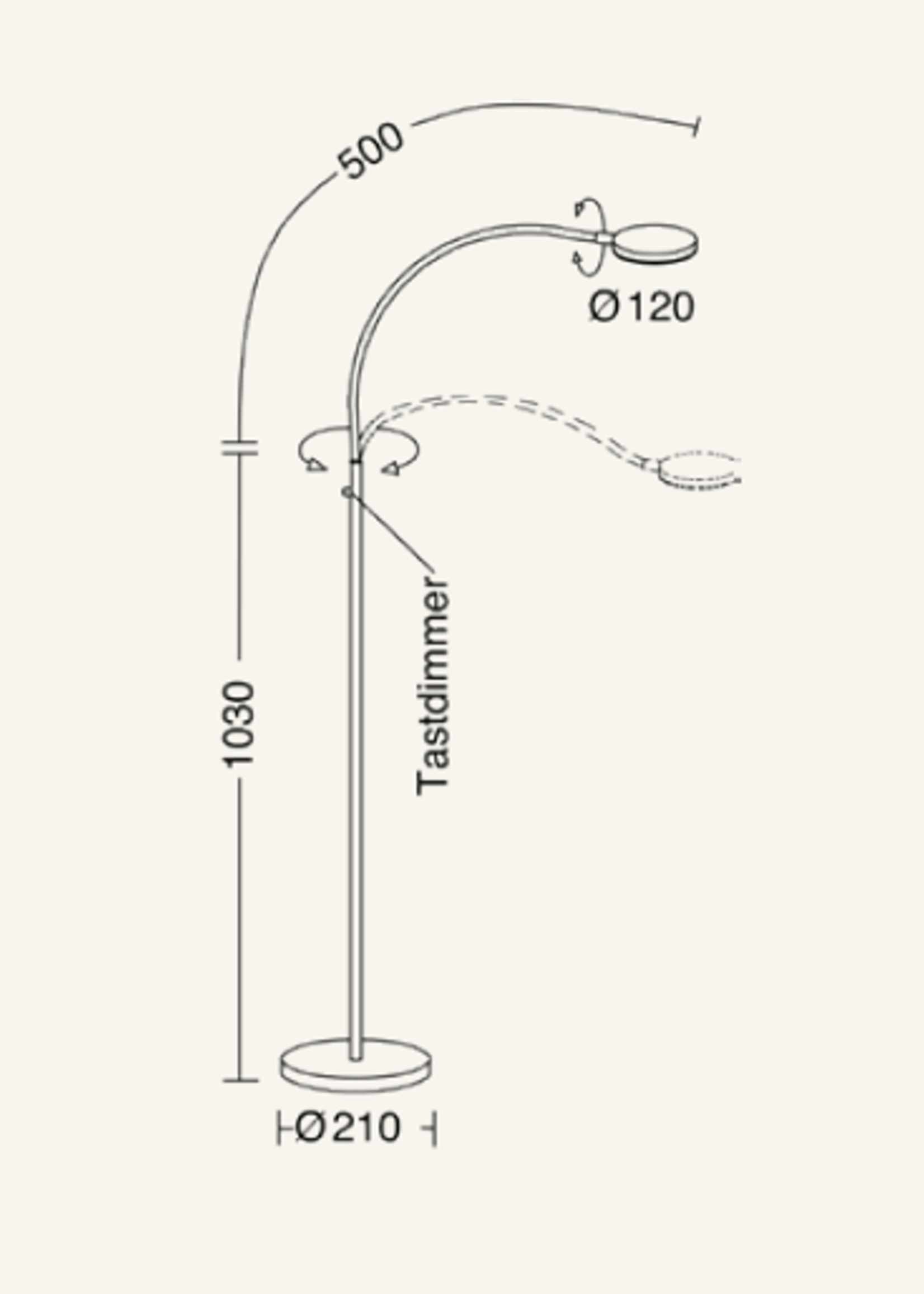 Holtkötter verlichting Flex S vloerlamp