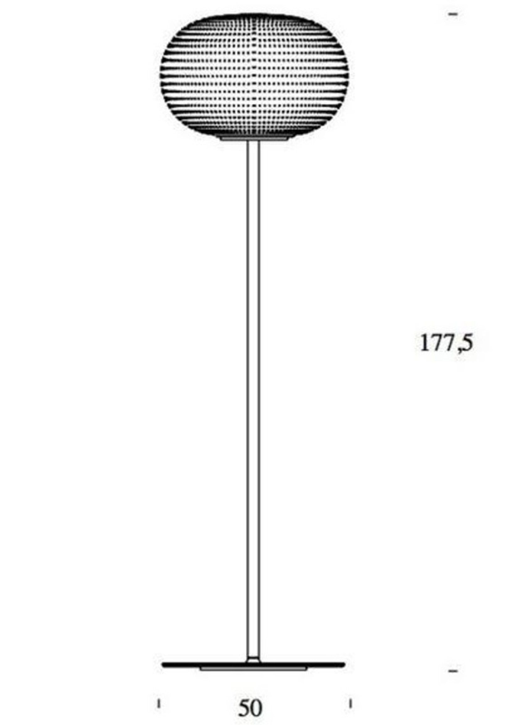 Fontana Arte Bianca vloerlamp