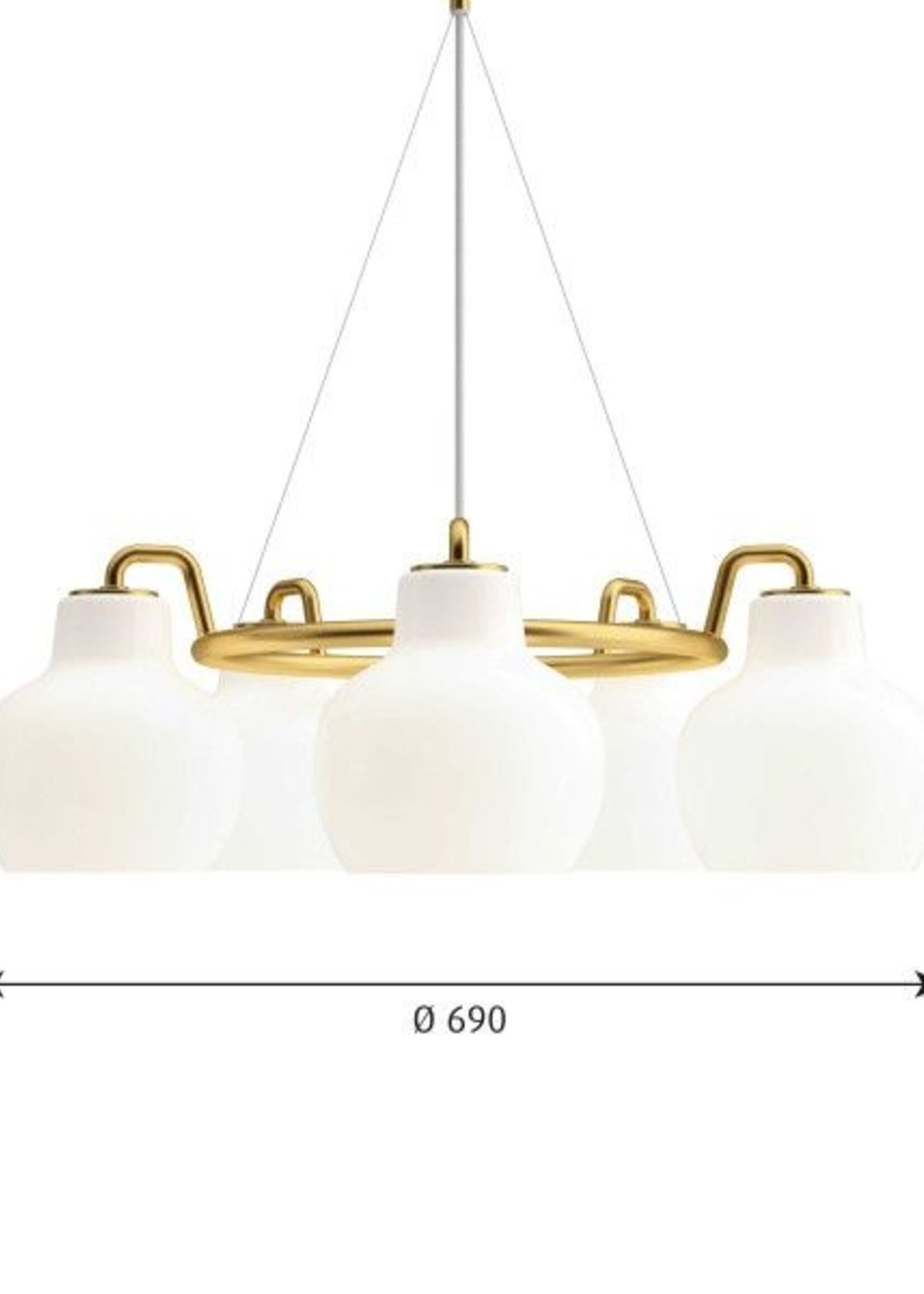 Louis Poulsen VL Ring Crown 5 hanglamp