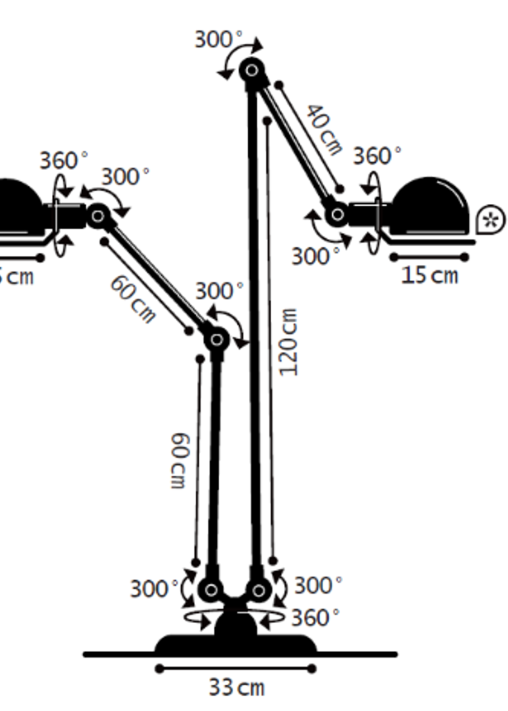 Jieldé   Loft D7460 vloerlamp