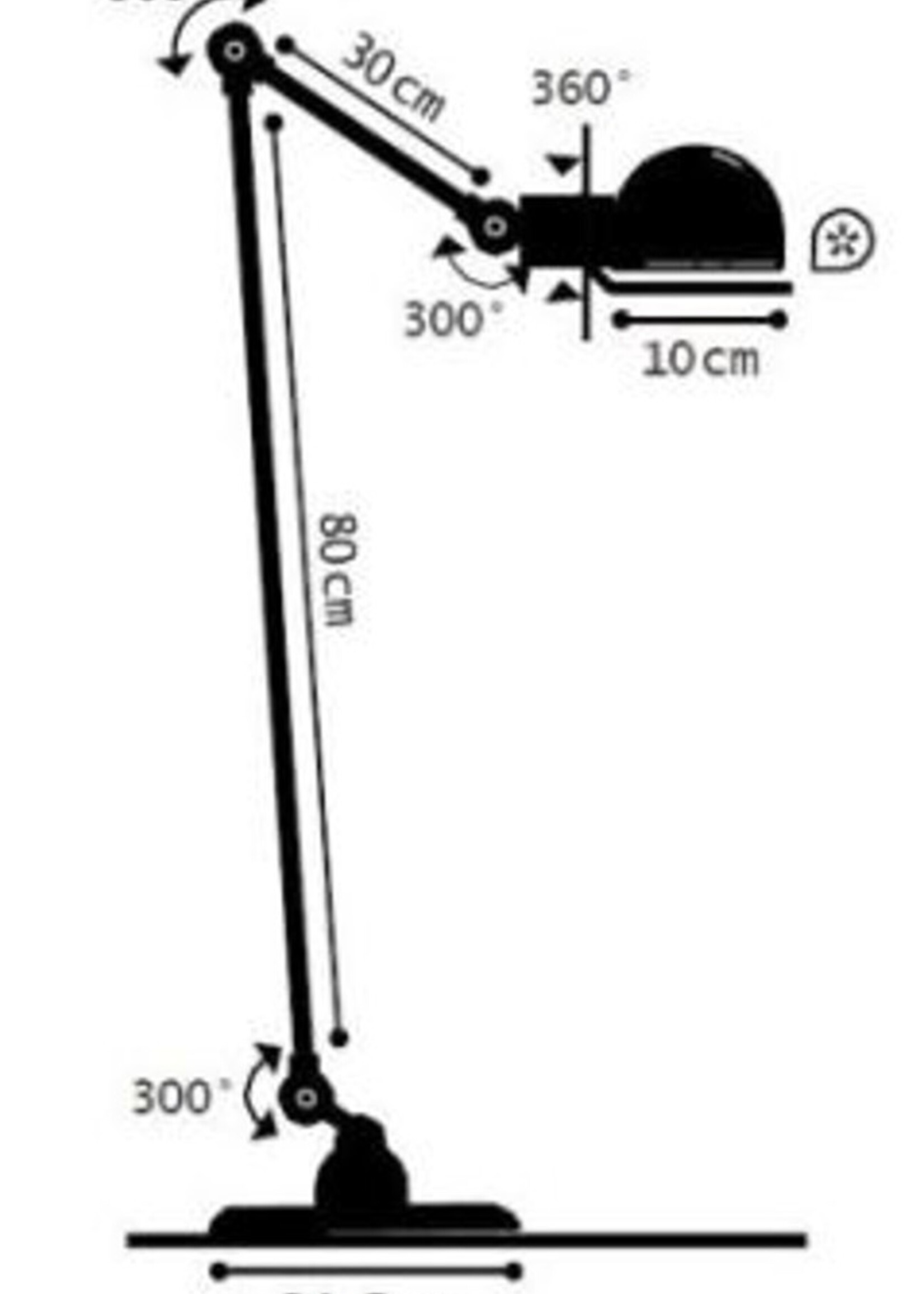 Jieldé   Signal SI833 vloerlamp