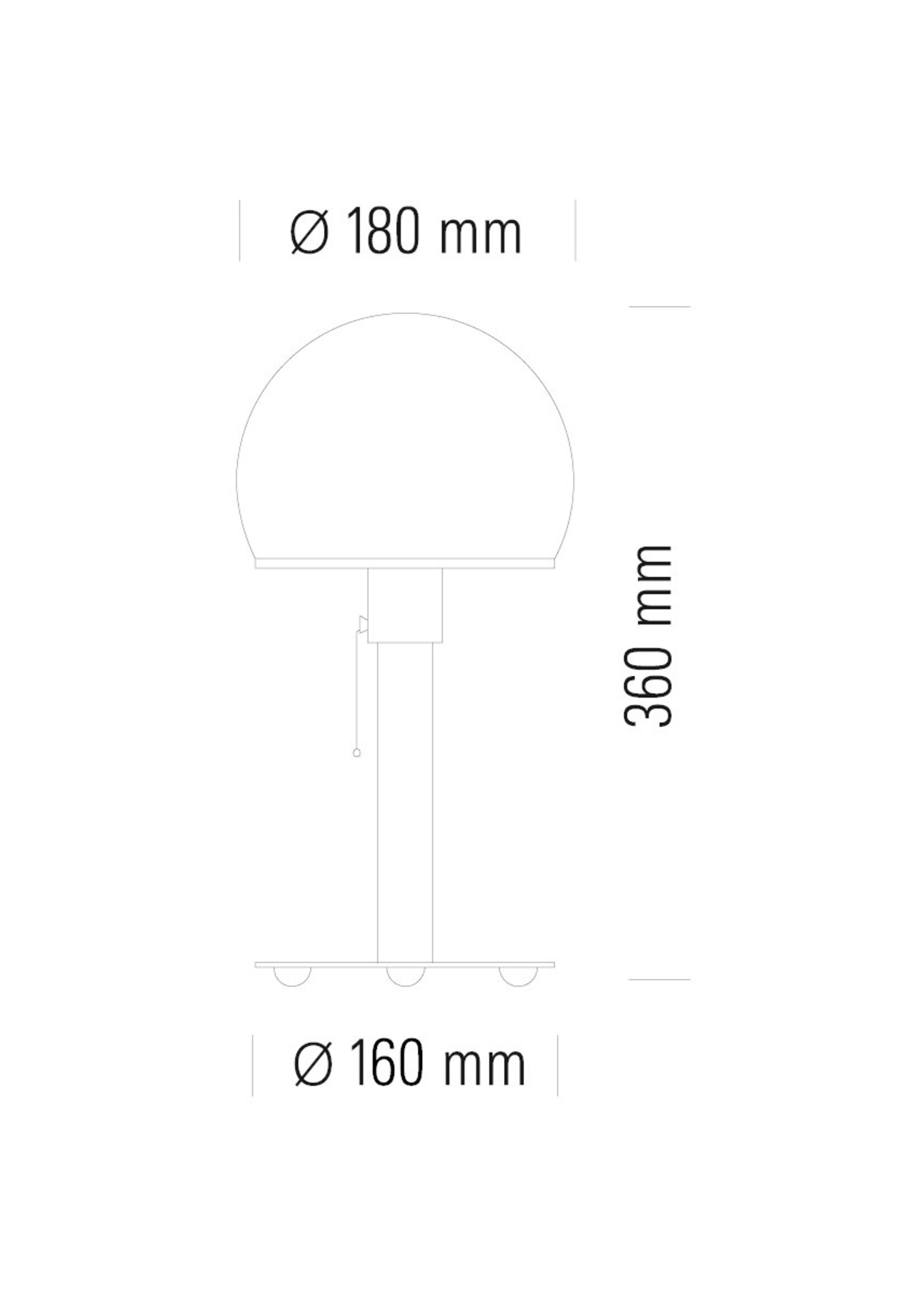 Technolumen Wagenfeld WA 24 tafellamp