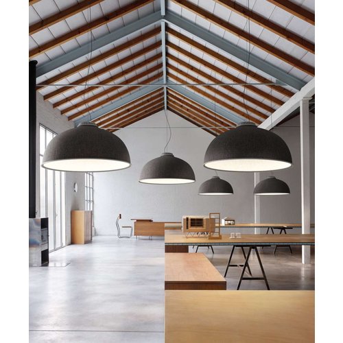 Luceplan Farel hanglamp. Aluminium interieur