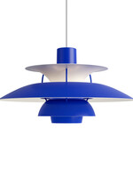 Louis Poulsen PH 5 hanglamp.  Monochrome Blue
