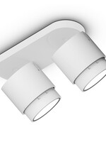 Occhio Lui alto doppio Volt zoom plafondlamp.  Wit