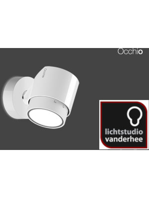 Occhio Lui Pico zoom wandlamp. Hoogglans wit