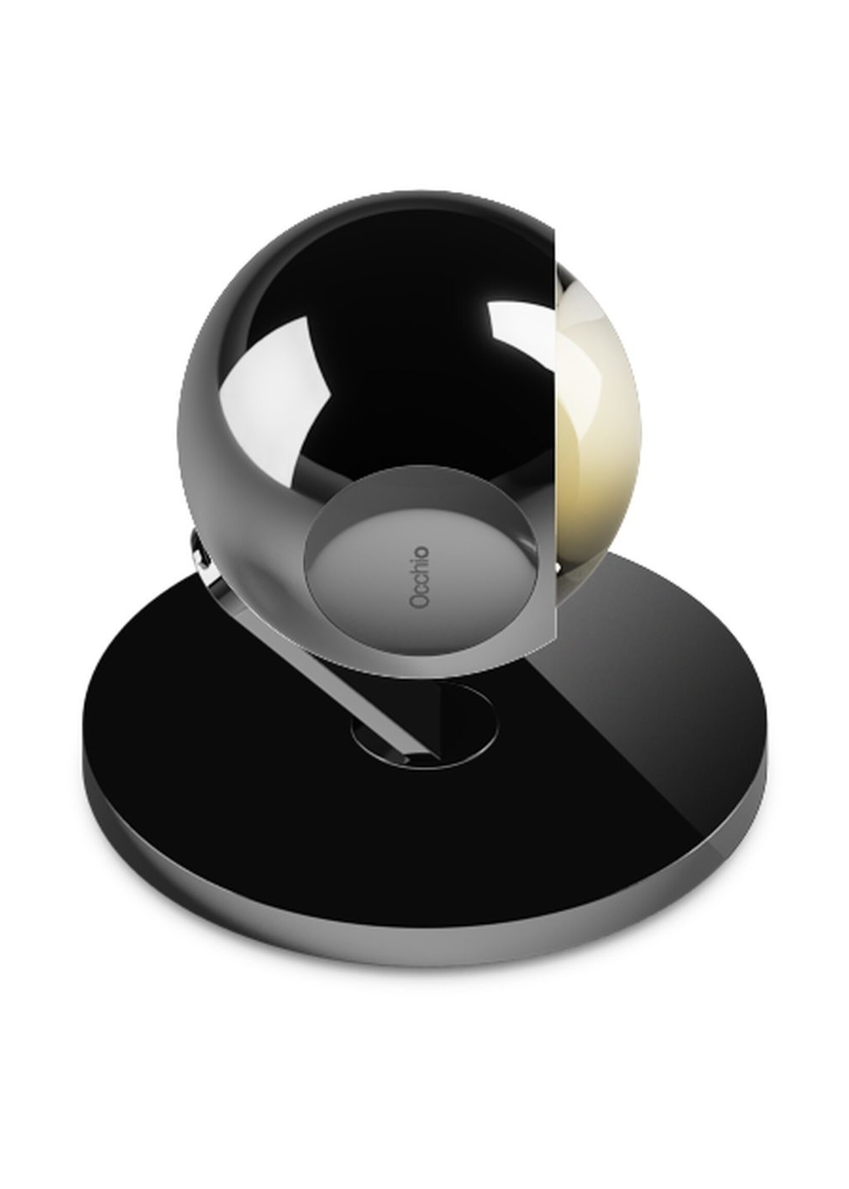 Occhio io 3d basso. vloerlamp. Chroom