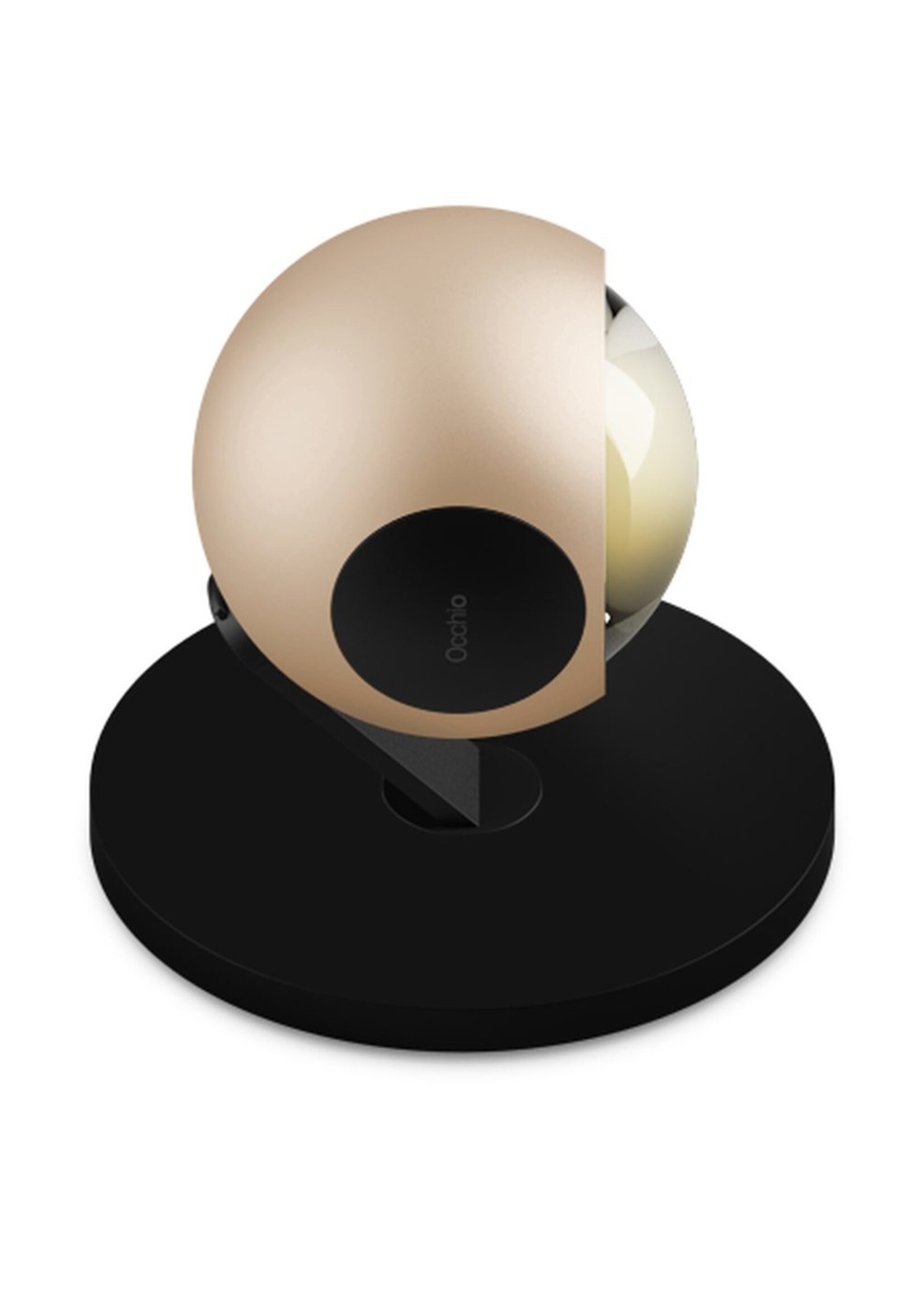 Occhio io 3d basso. vloerlamp. Mat goud