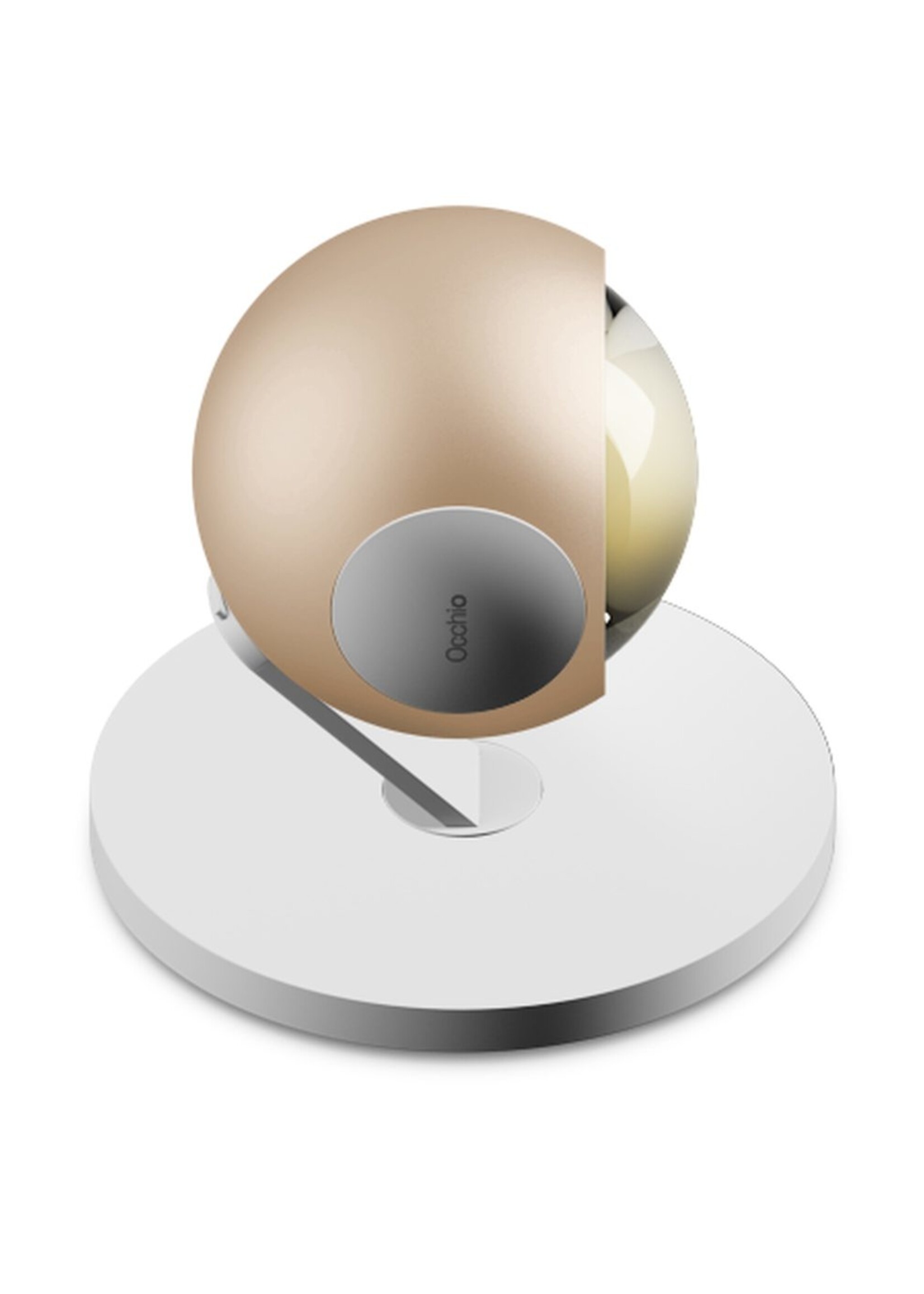 Occhio io 3d basso. vloerlamp. Mat goud