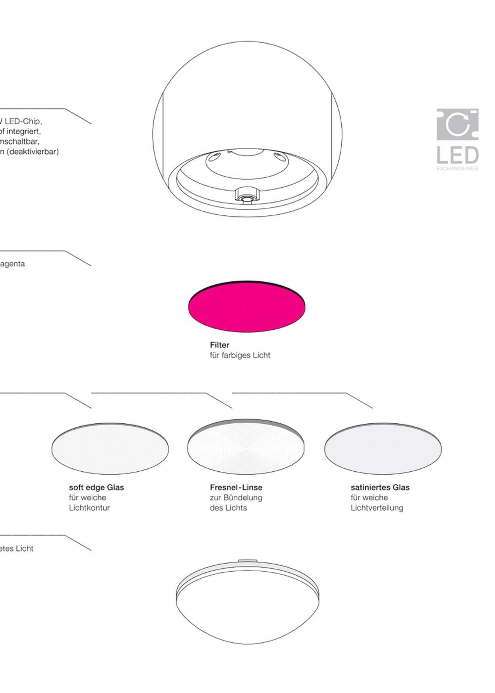 Occhio io 3d basso. vloerlamp. Chroom