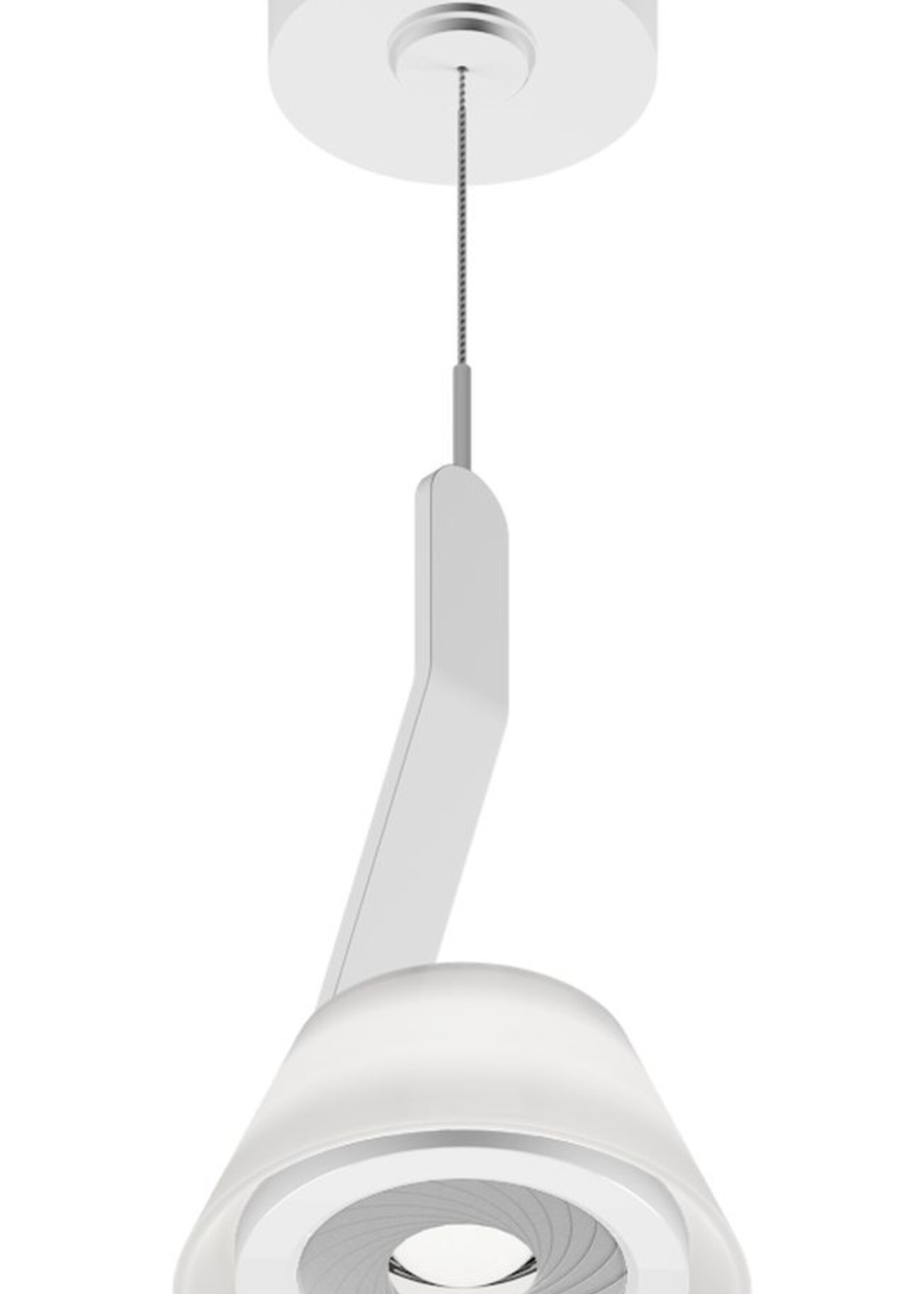 Occhio Lei sospeso hanglamp. Hoogglans wit