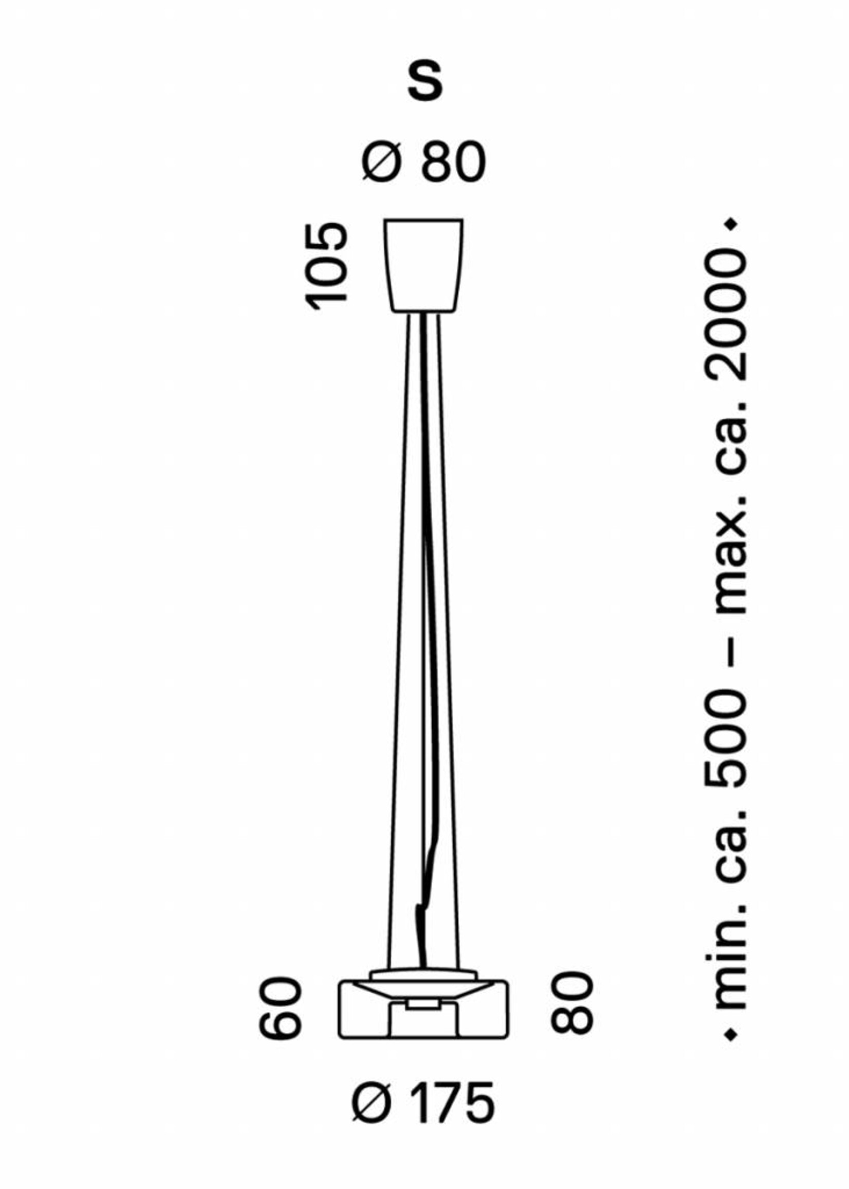 Serien Curling hanglamp: Rope opaal S
