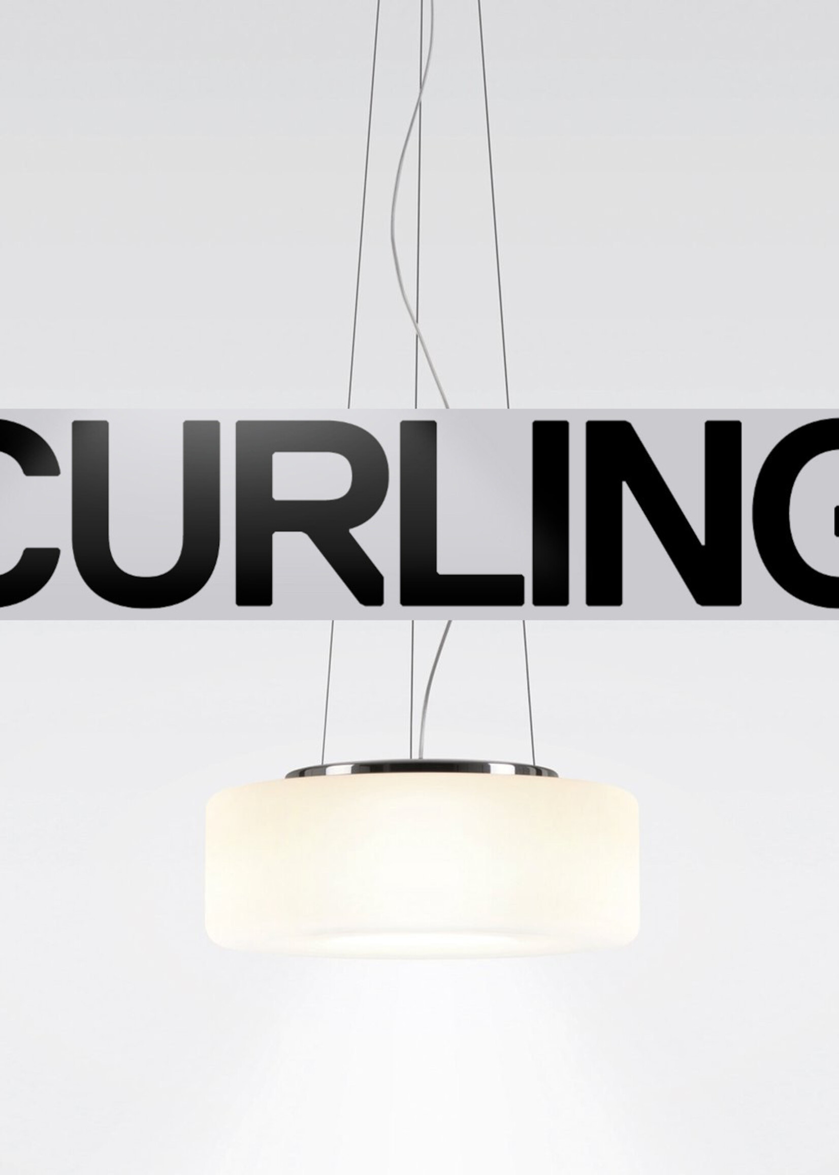 Serien Curling hanglamp: Rope opaal S