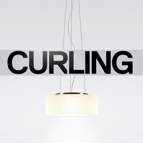 Serien Curling hanglamp: Rope opaal S