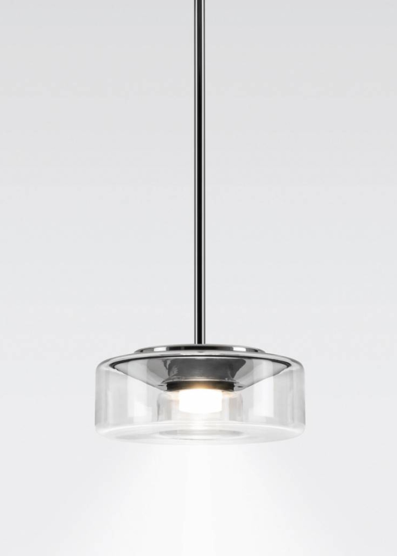 Serien Curling hanglamp: Tube. Transparant L