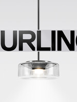 Serien Curling hanglamp: Tube. Transparant L