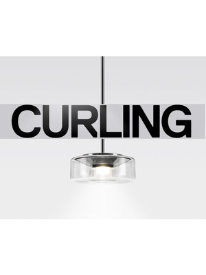 Serien Curling hanglamp: Tube. Transparant L