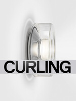 Serien Curling wandlamp: Transparant M