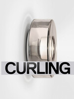 Serien Curling wandlamp: Zilver M