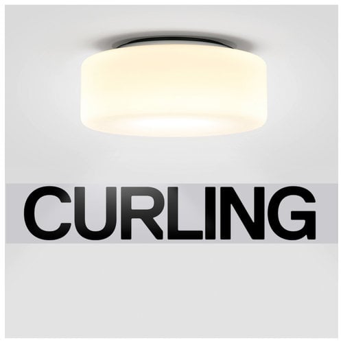 Serien Curling plafondlamp. Opaal S