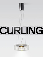 Serien Curling hanglamp: Rope transparant. M