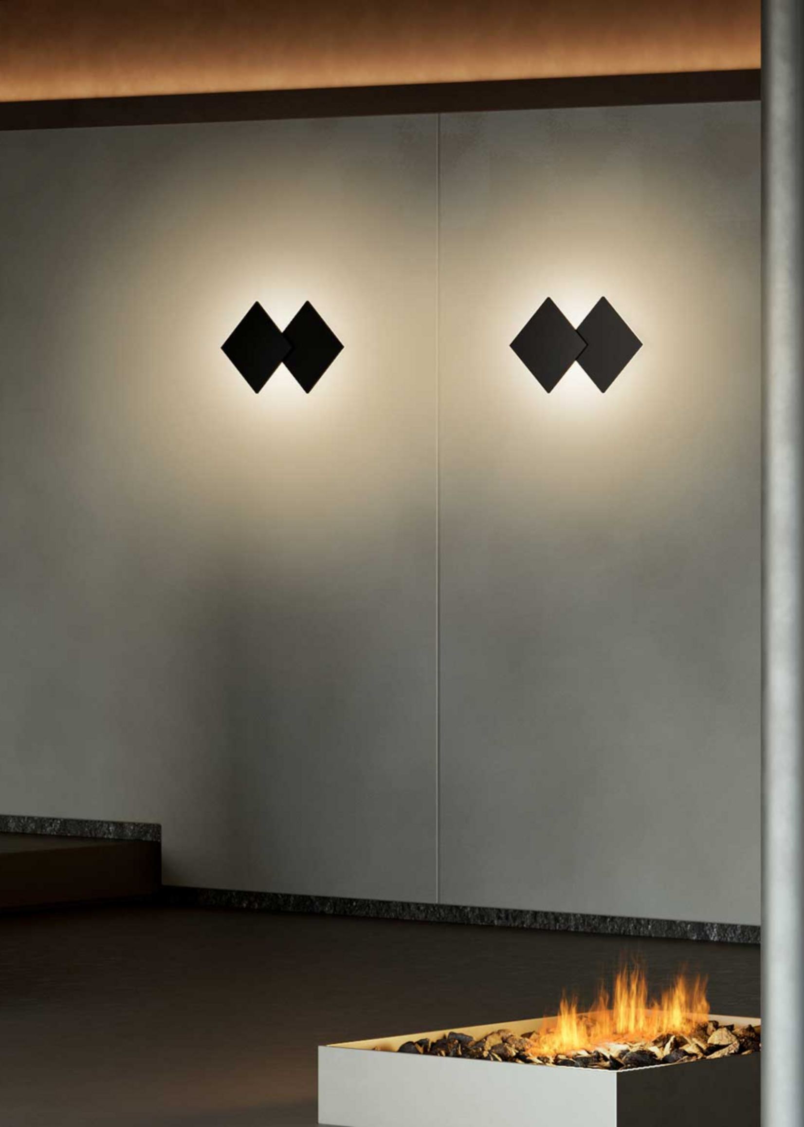 Lodes Puzzle double square wand/plafondlamp