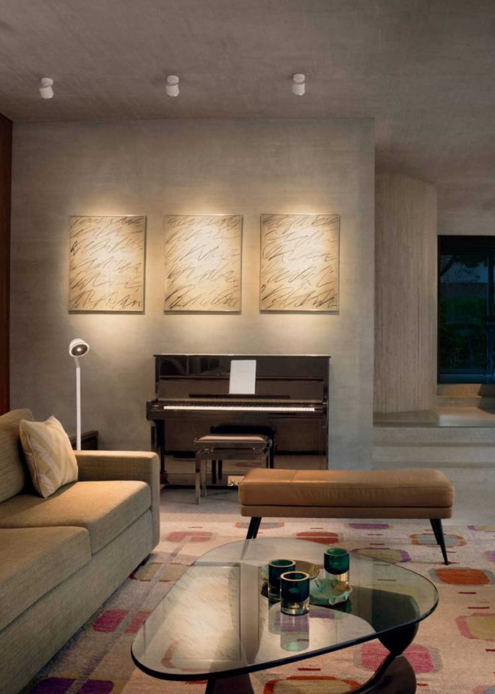 Occhio Lei lettura vloerlamp - Mat chroom