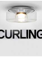 Serien Curling plafondlamp. Transparant. L