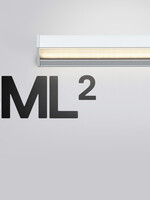 Serien SML² wandlamp. Zilver