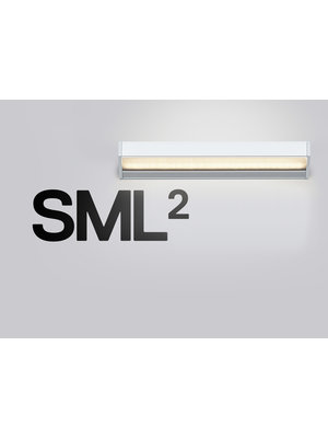 Serien SML² wandlamp. Zwart