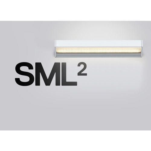 Serien SML² wandlamp. Zwart