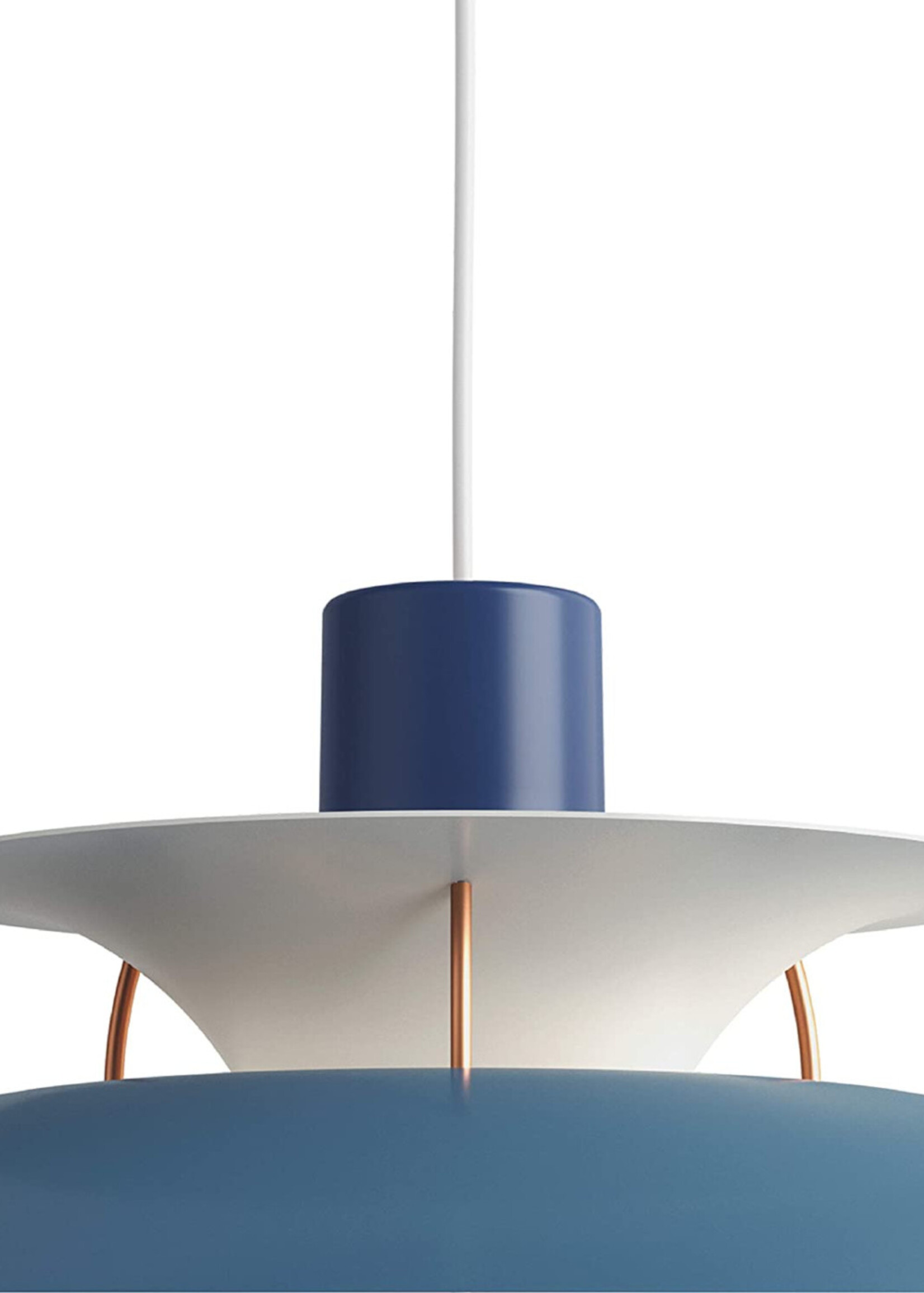 Louis Poulsen PH 5 hanglamp. Blauw