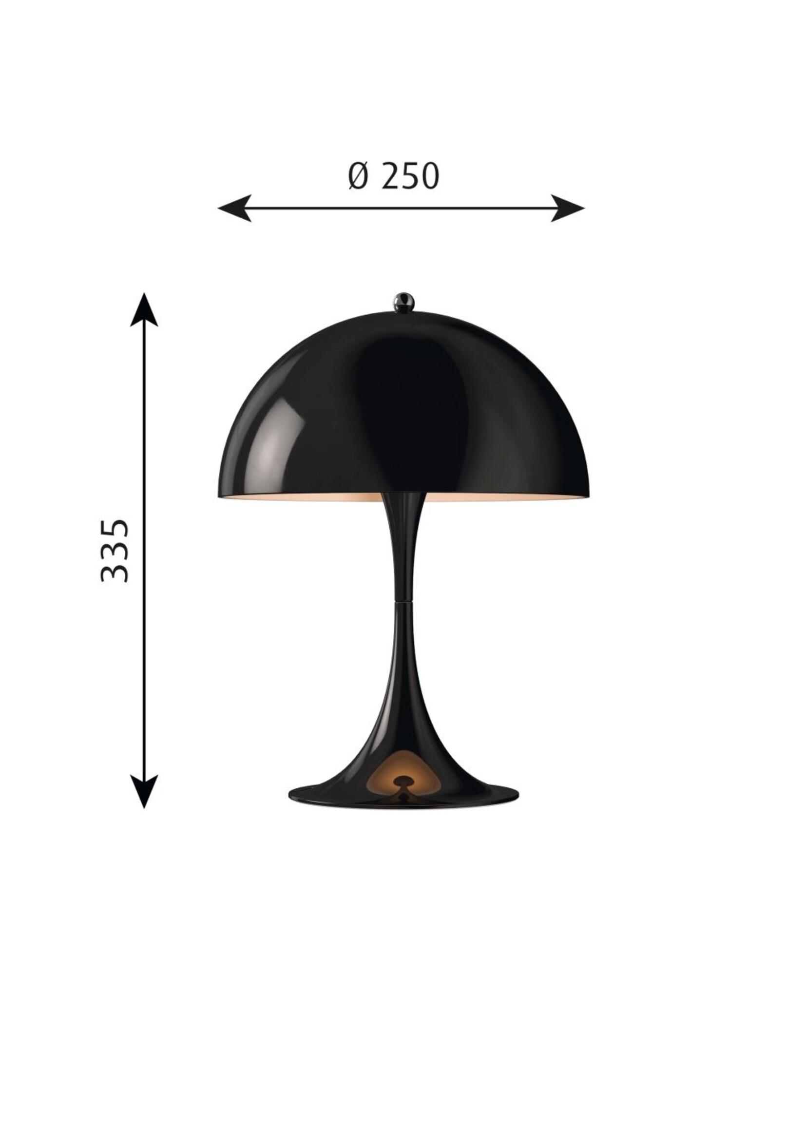 Louis Poulsen Panthella 250 tafellamp