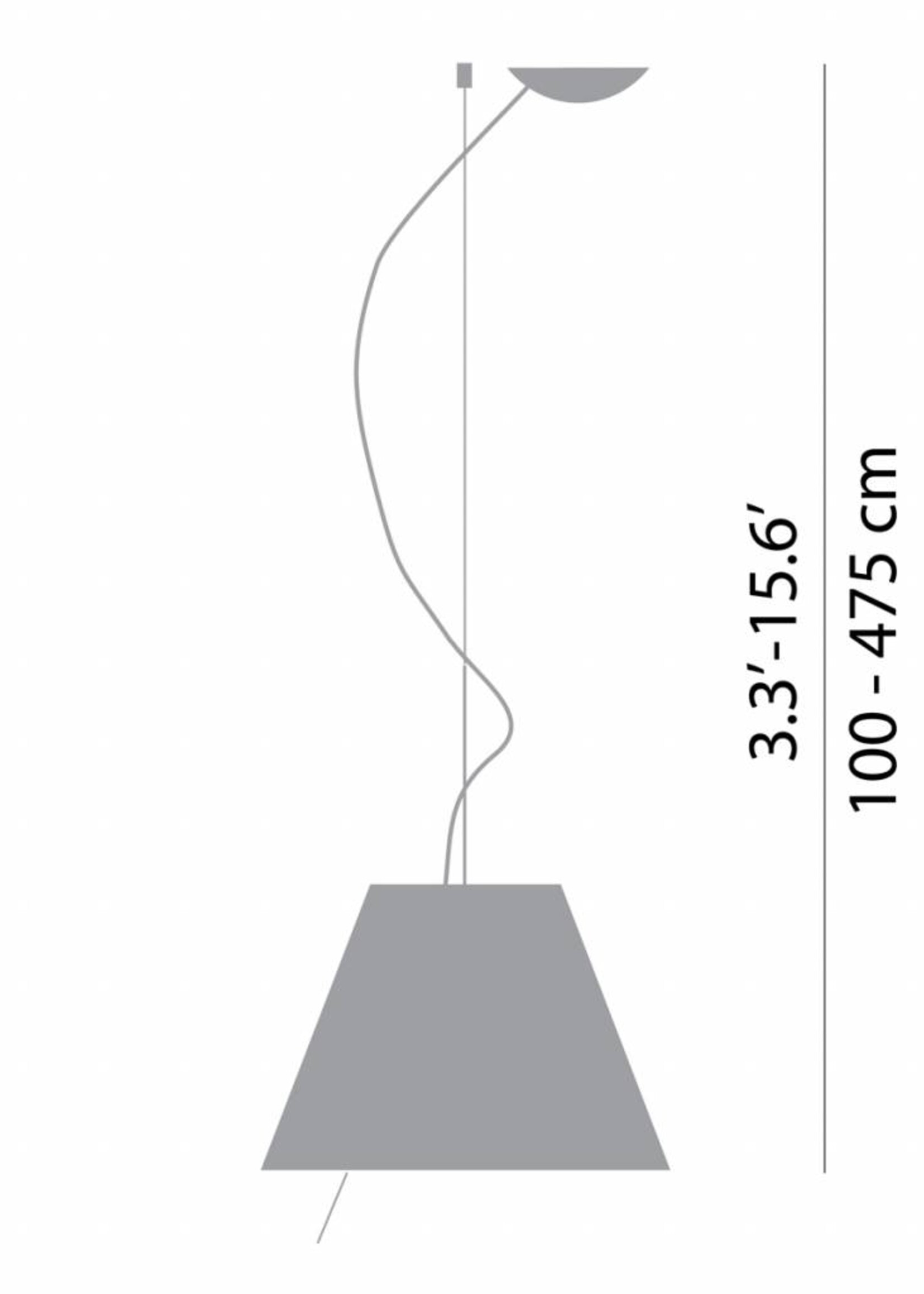 Luceplan Costanza Grande hanglamp on/off