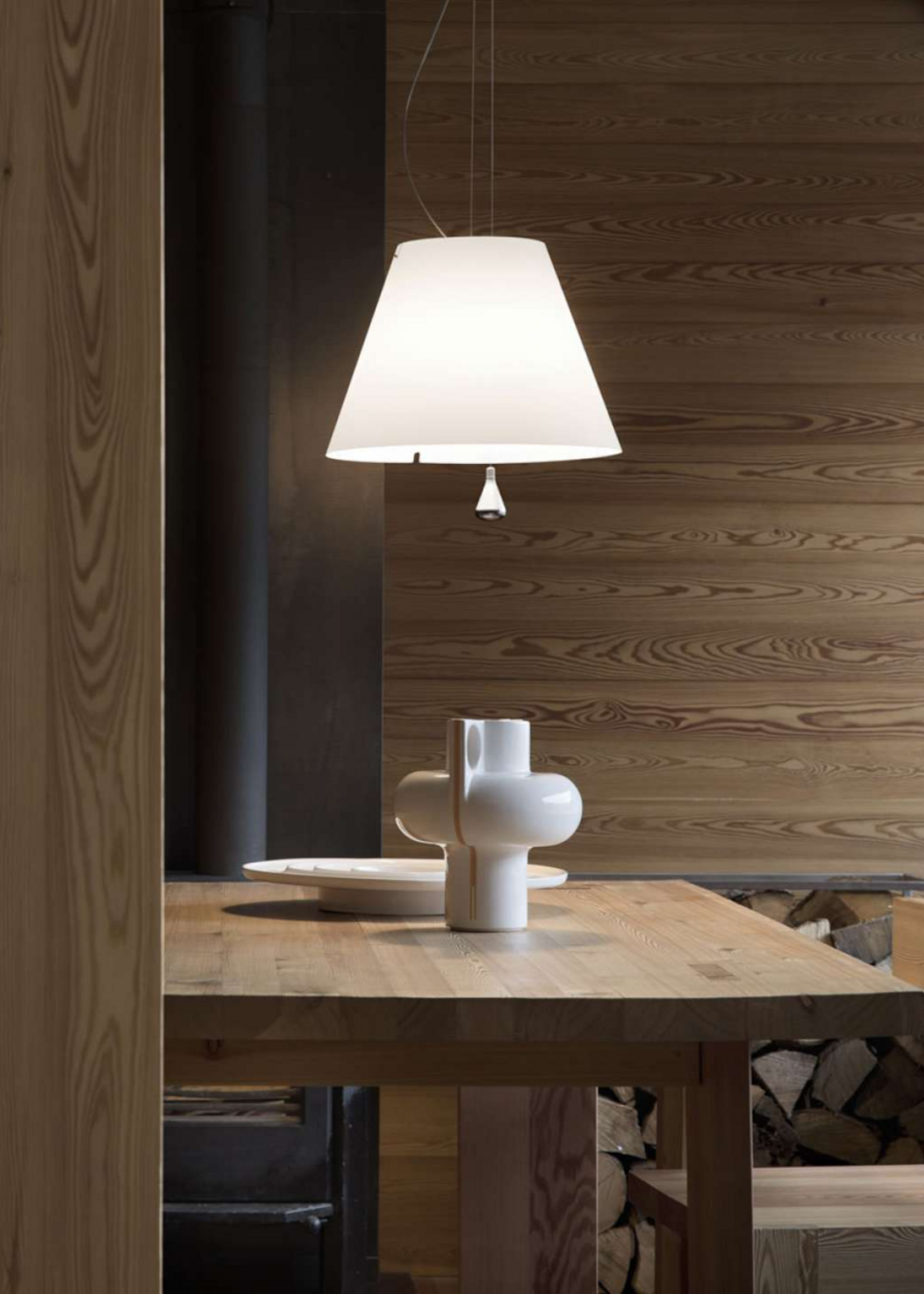 Luceplan Costanza Grande hanglamp on/off