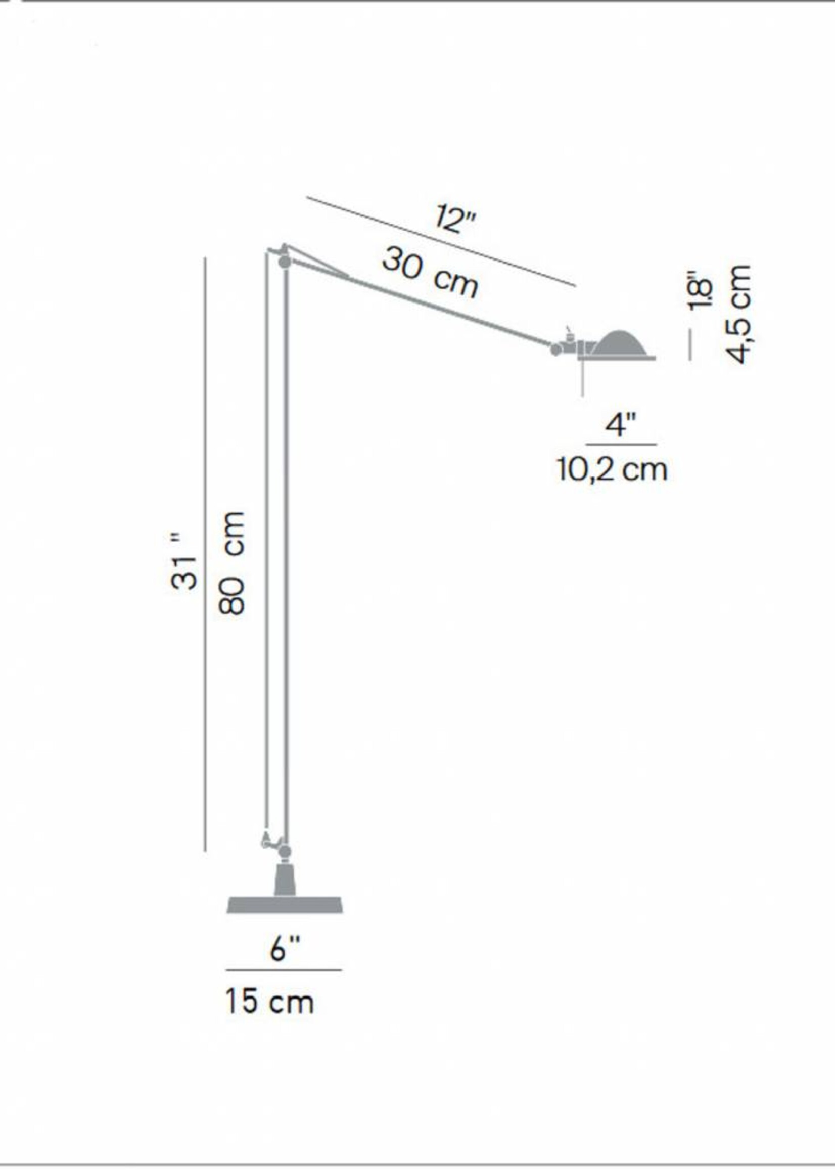 Luceplan Berenice vloerlamp. Zwart