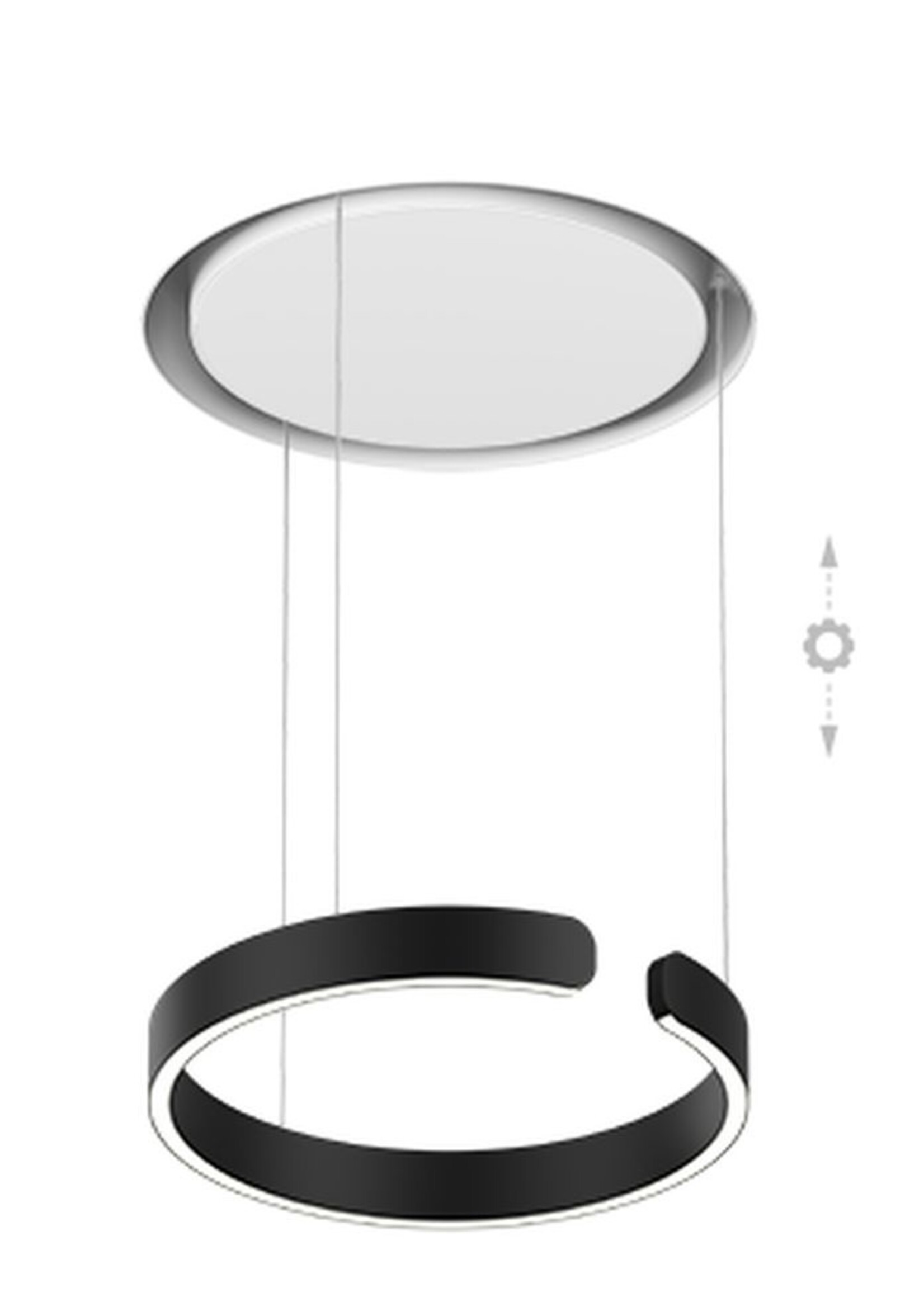 Occhio Mito Cosmo 40.  Mat zwart
