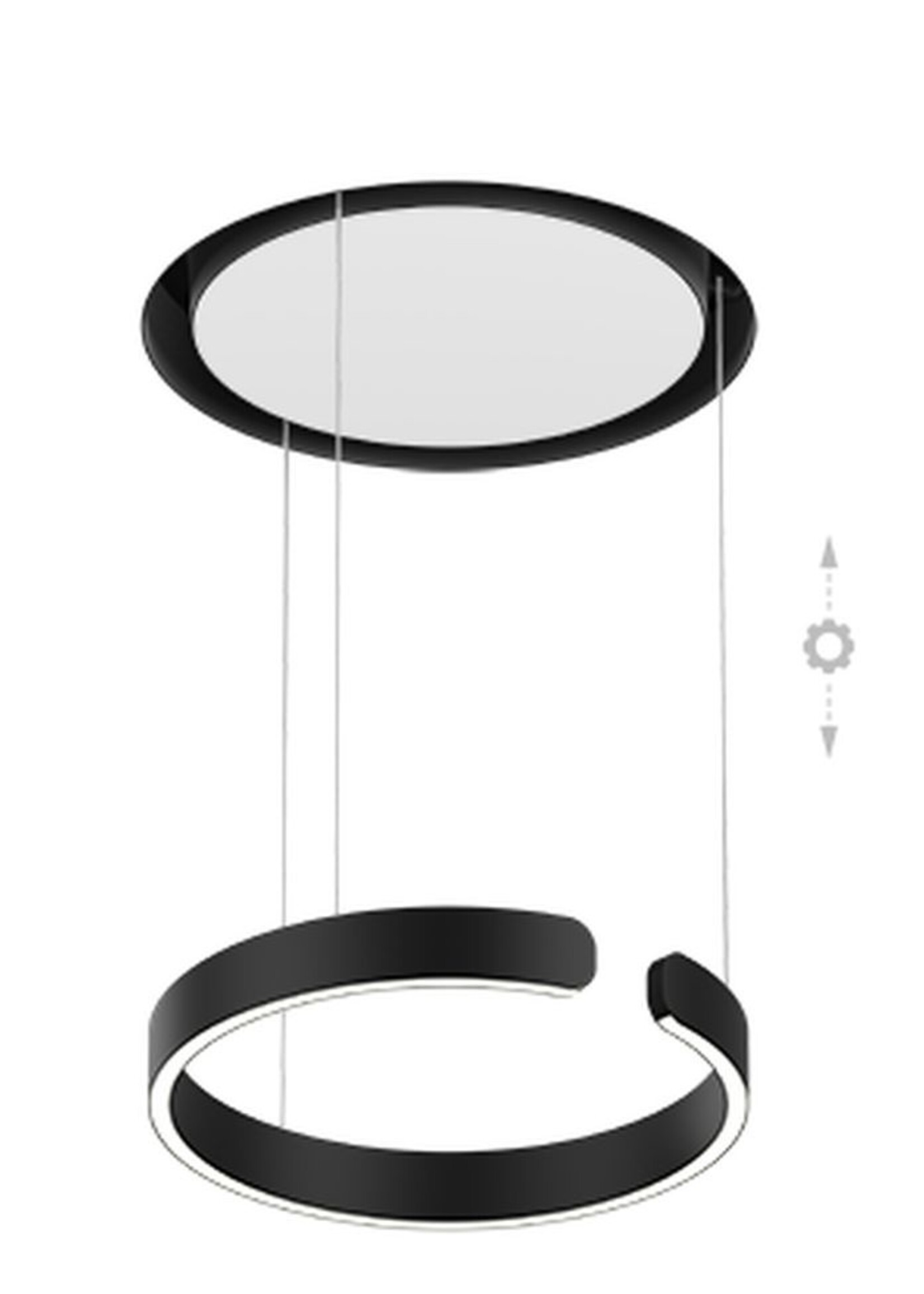 Occhio Mito Cosmo 40.  Mat zwart