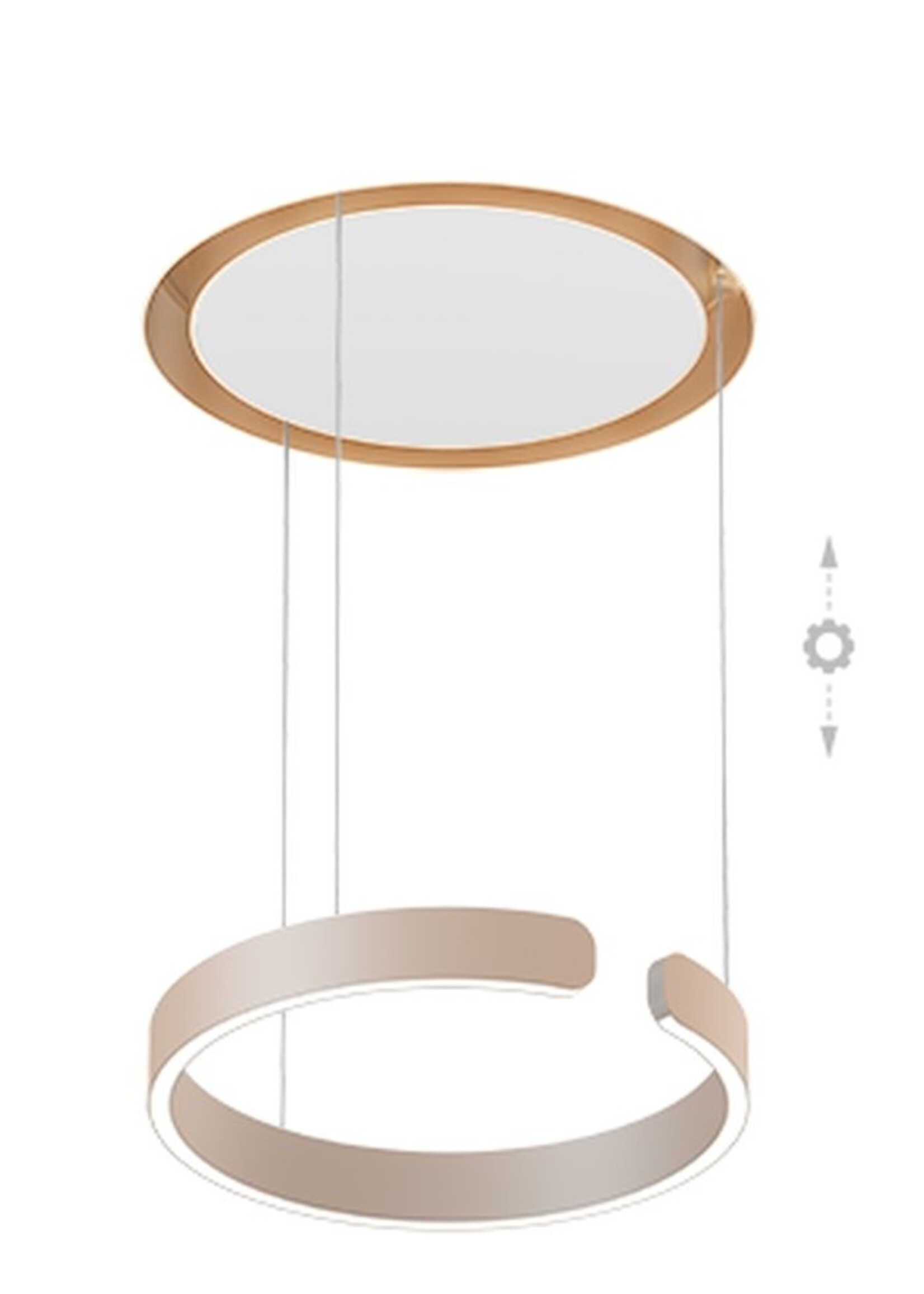 Occhio Mito Cosmo 40. Wit - Mat goud