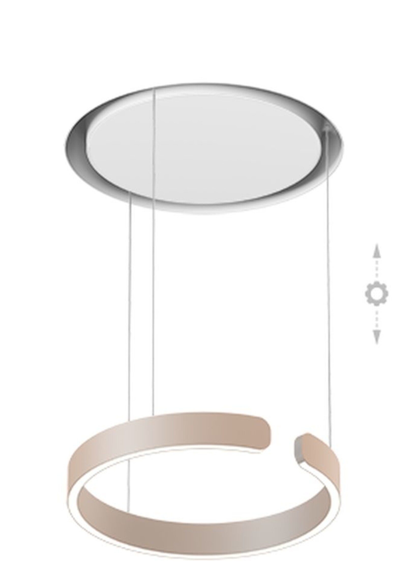 Occhio Mito Cosmo 40. Wit - Mat goud