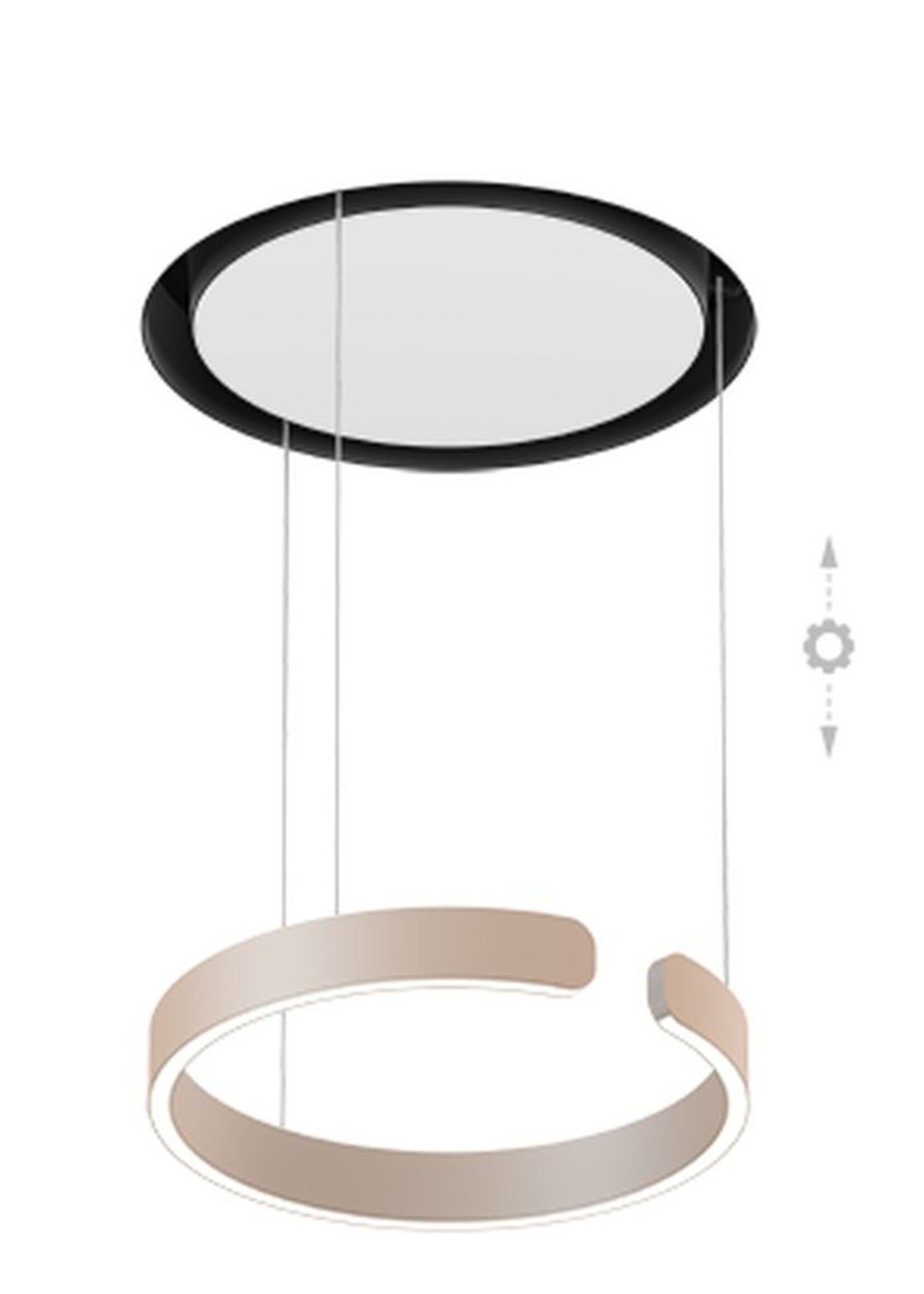 Occhio Mito Cosmo 40. Wit - Mat goud