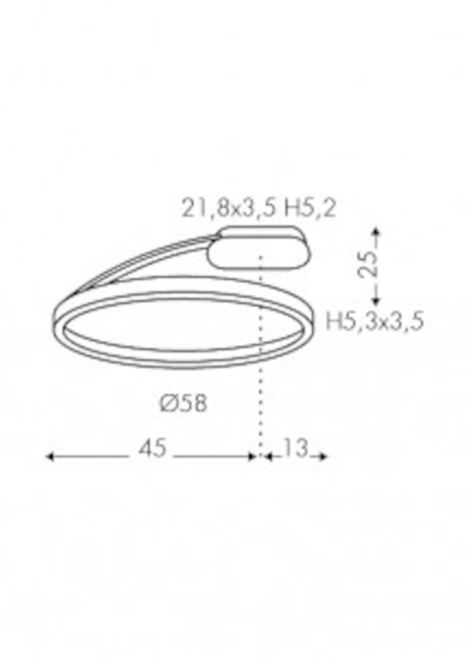 TeamItalia Lighting Bellai Home up+downlight Ø58