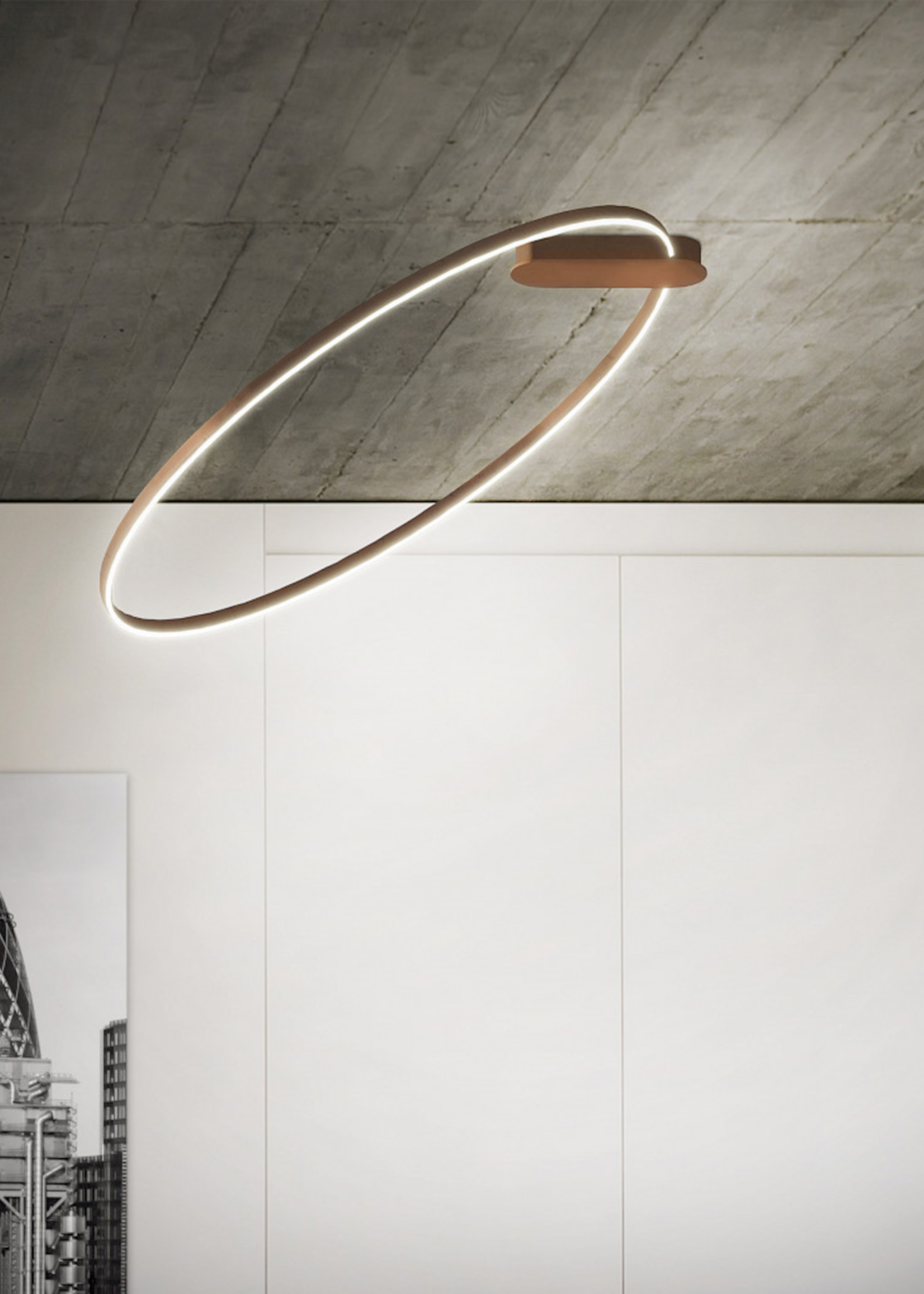 TeamItalia Lighting Leggera downlight inclined Ø82