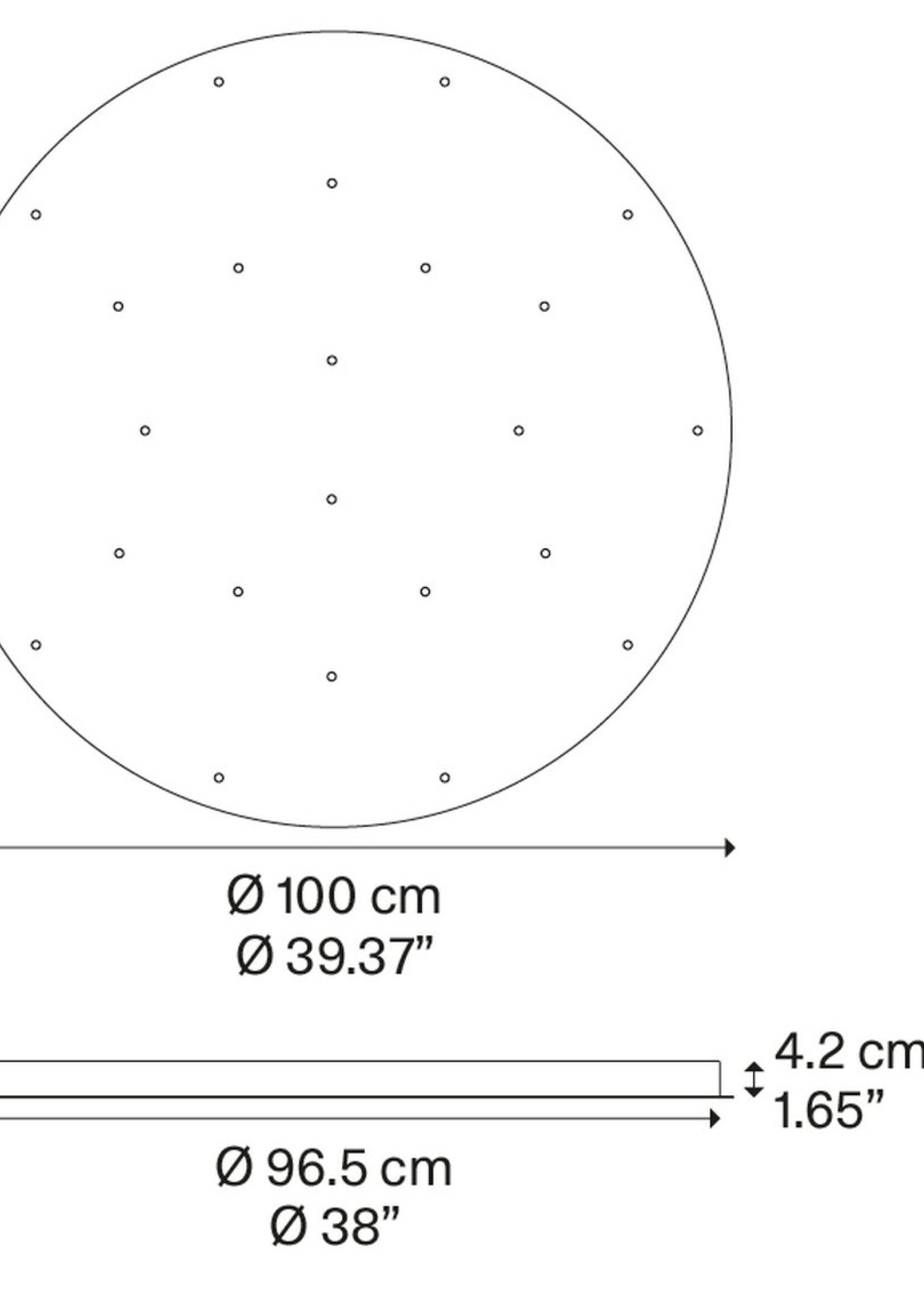 Lodes Multiple plafond montage rond