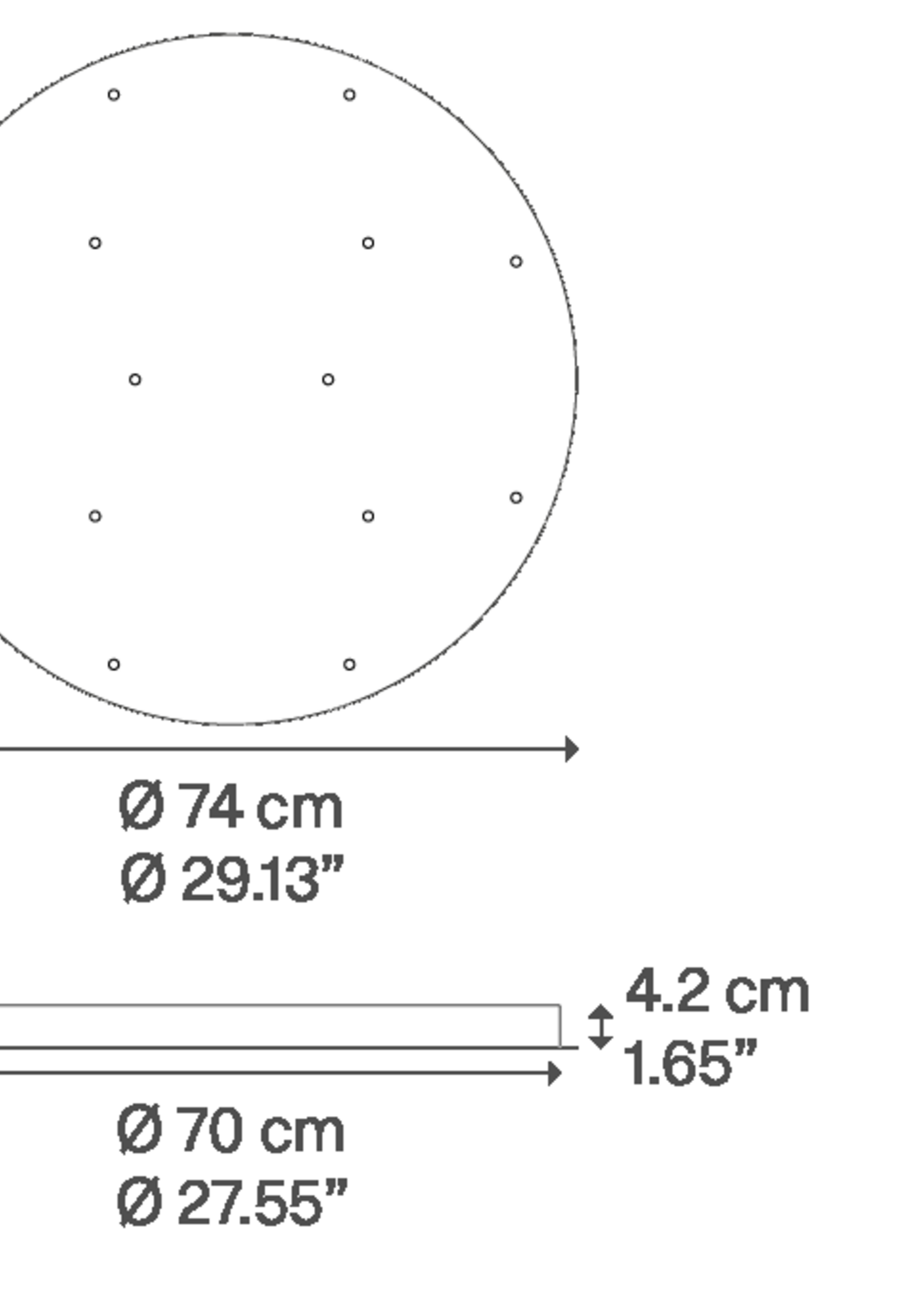 Lodes Multiple plafond montage rond