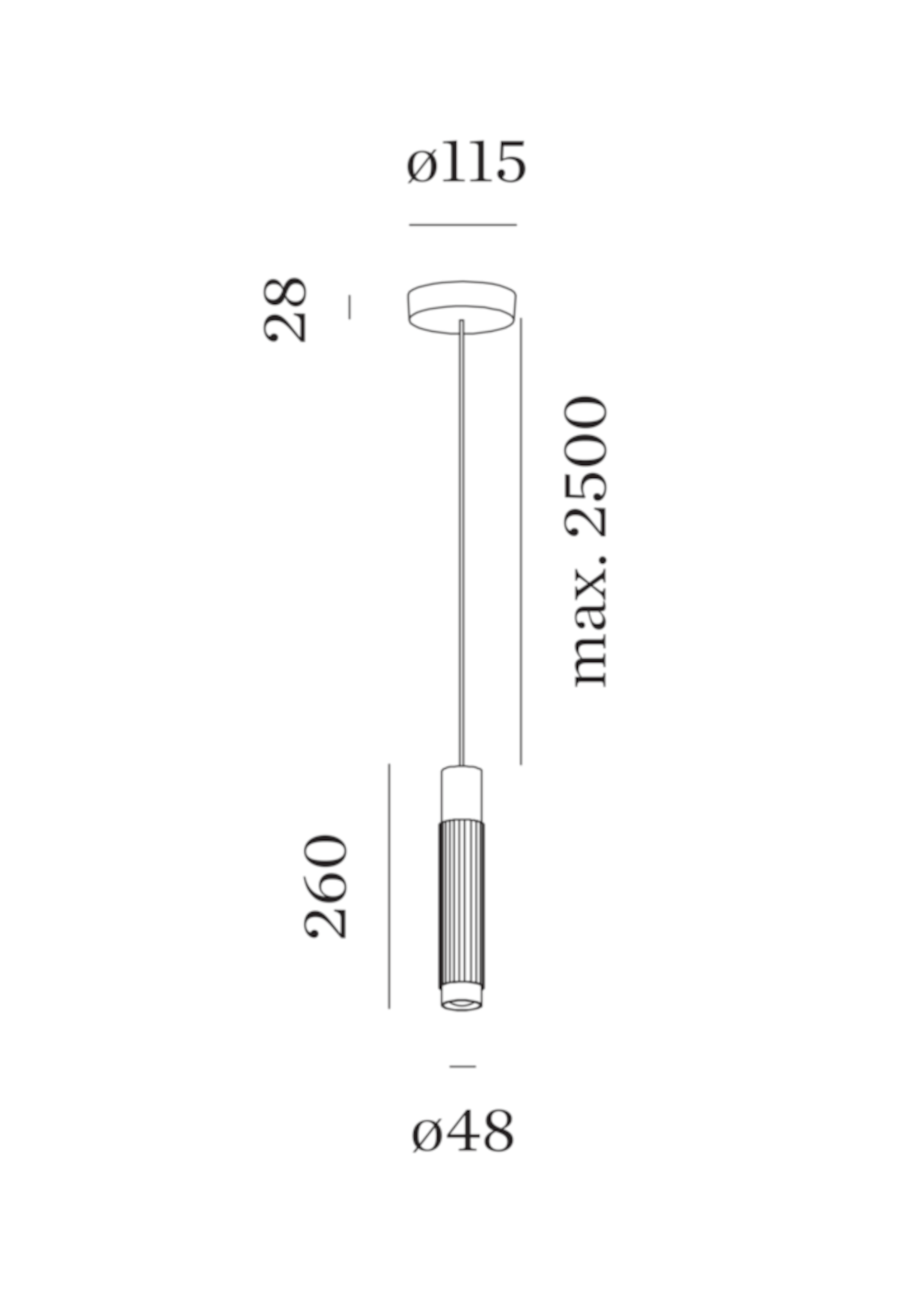 Wever & Ducré Trace Suspended 2.0 led hanglamp